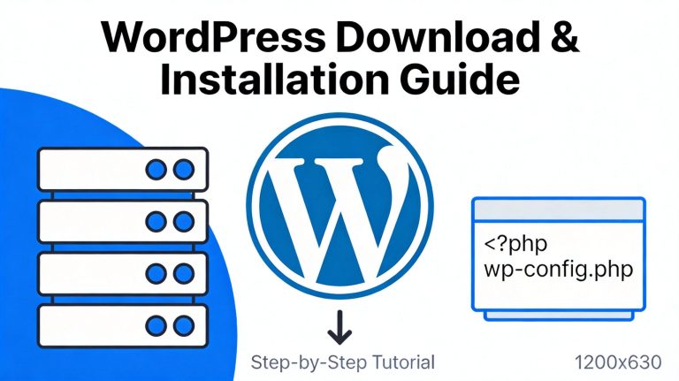 WordPress下载与安装完全指南 - 从获取程序到搭建网站的第一步